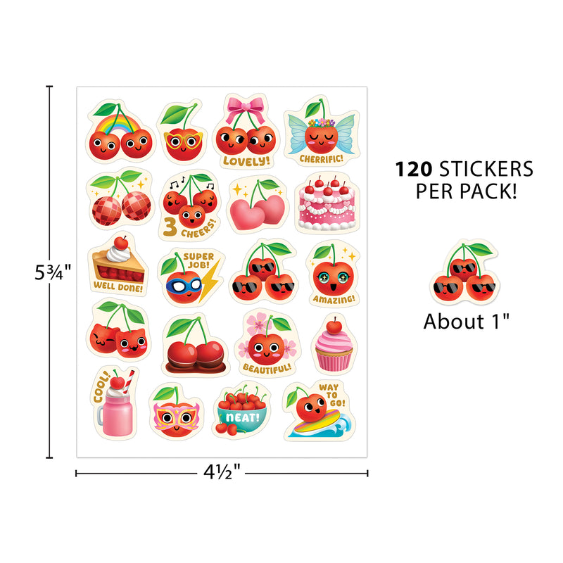 Cherry Smelly Stickers, 120 Per Pack, 6 Packs