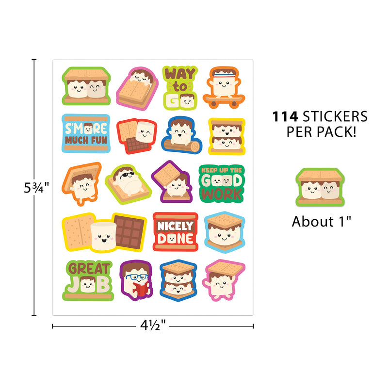 S'mores Smelly Stickers, 114 Per Pack, 6 Packs