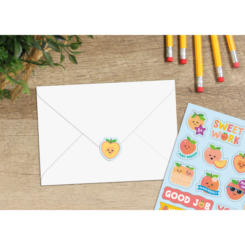 Peach Smelly Stickers, 108 Per Pack, 6 Packs