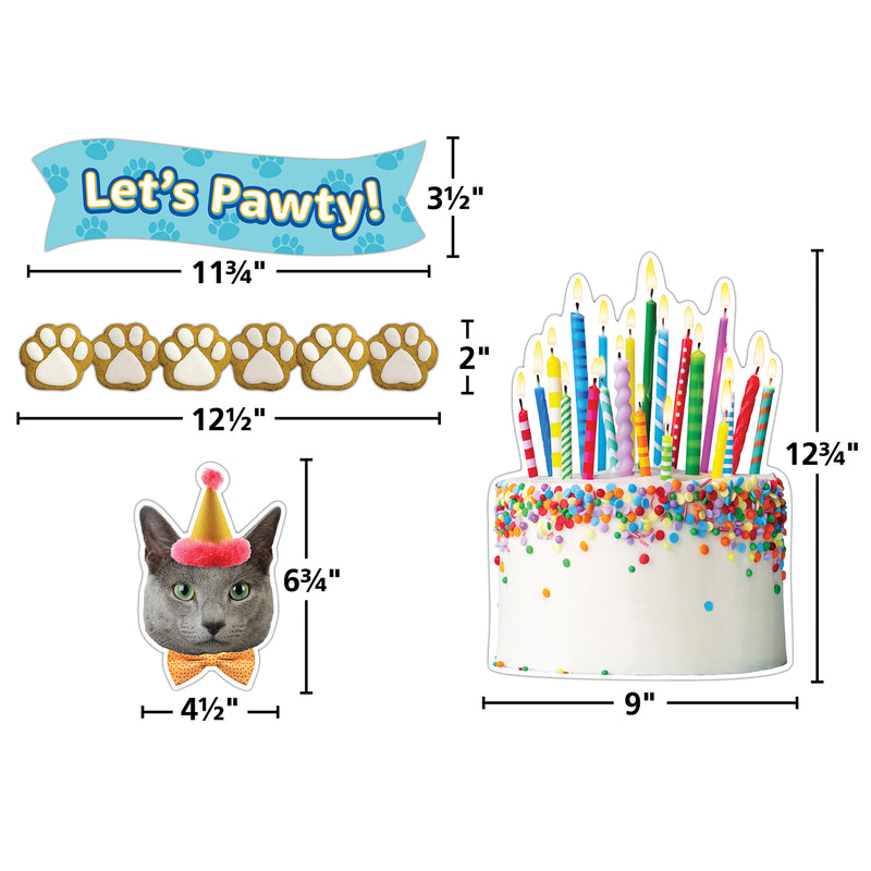 Cats And Dogs Happy Birthday Create & Decorate Quick Kit