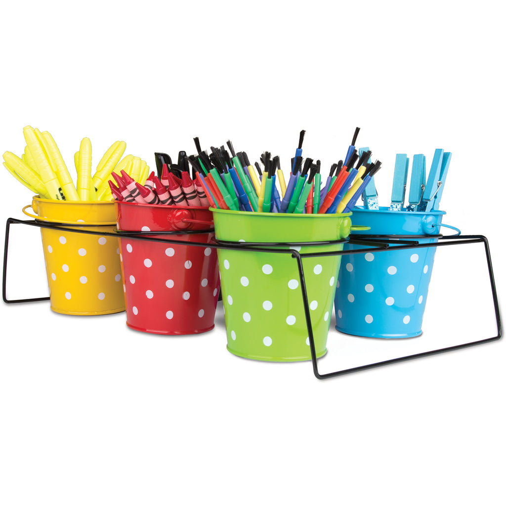 Polka Dot Buckets & Caddy Set