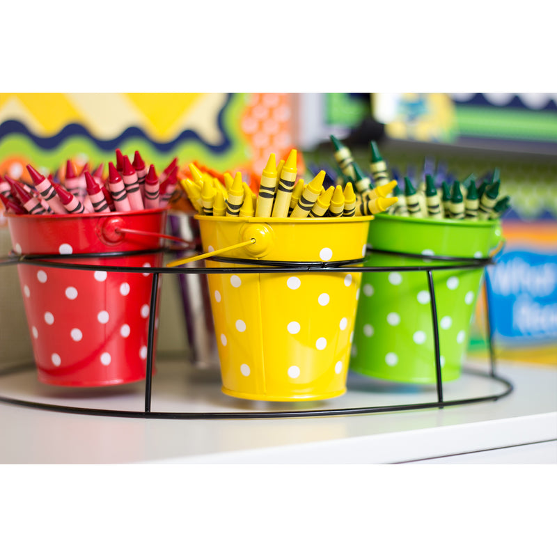 Polka Dot Buckets & Caddy Set