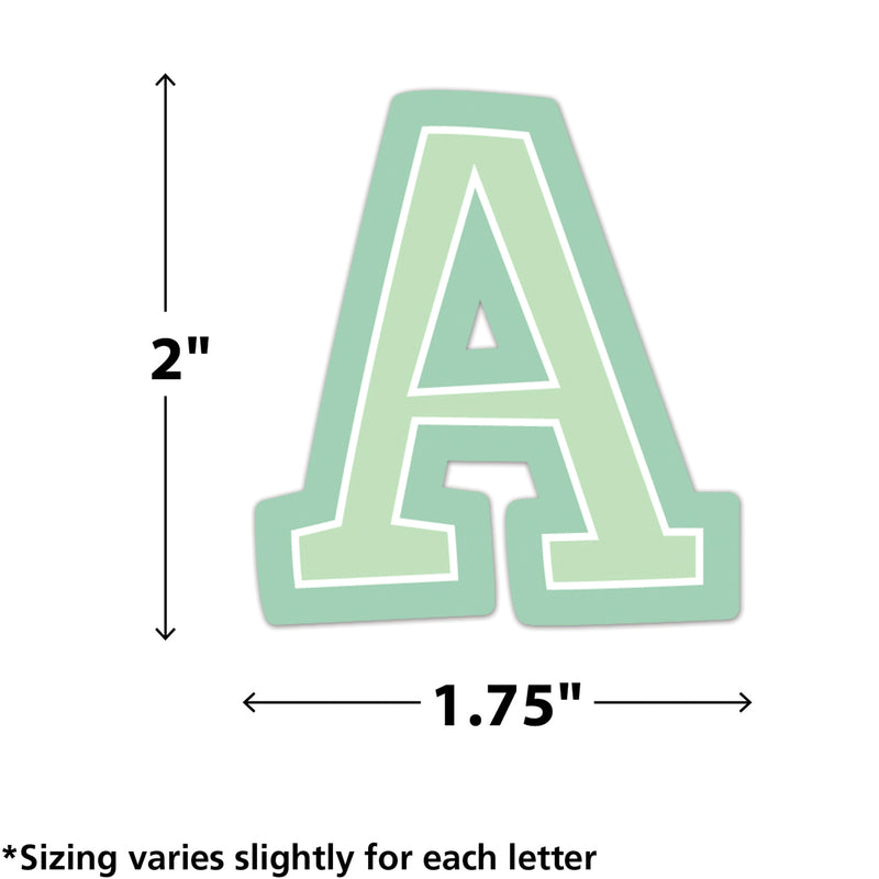 Pastel Pop Block Adhesive Letters 2in Uppercase
