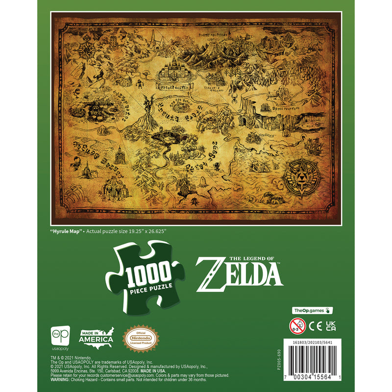 The Legend of Zelda™ Hyrule Map Puzzle, 1000 Pieces