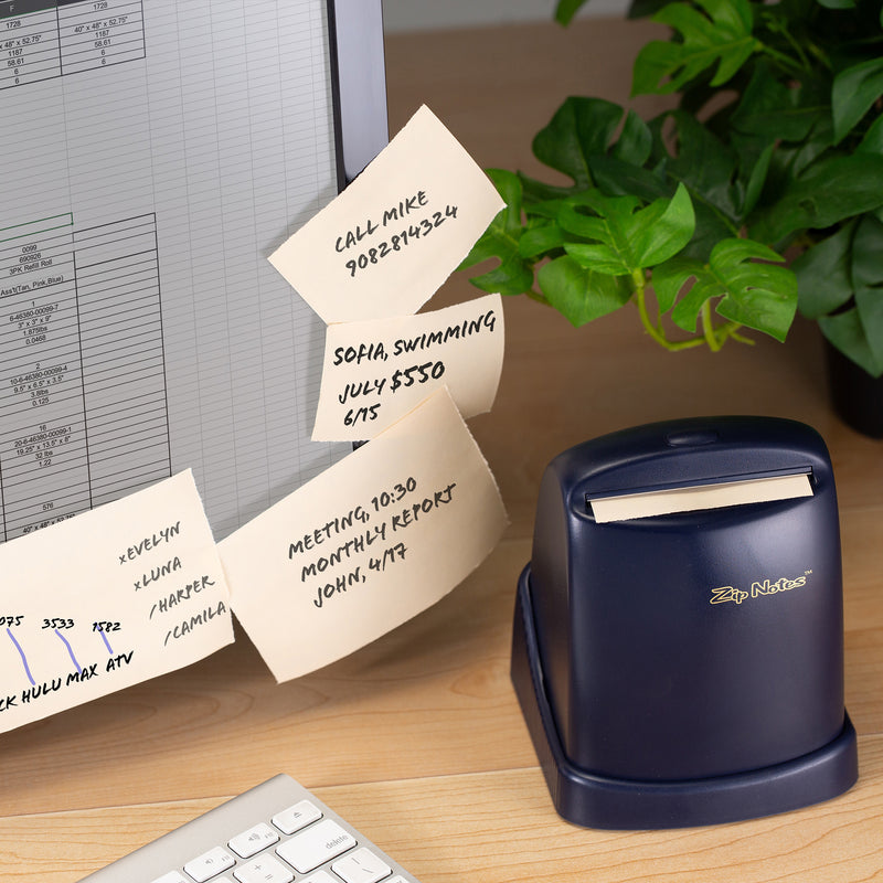 Zip Notes Battery-Operated Executive Dispenser, Blue