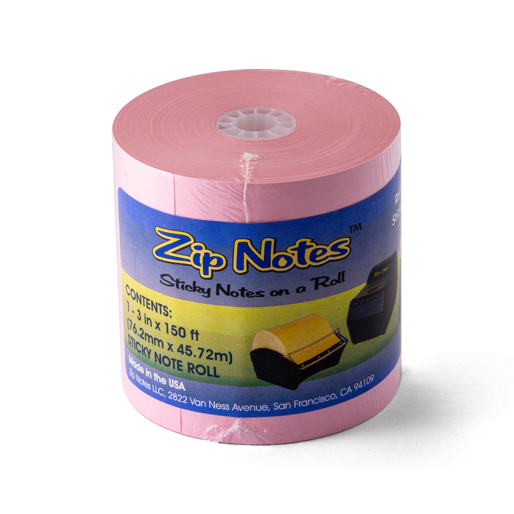 Zip Notes Refill Paper Pink