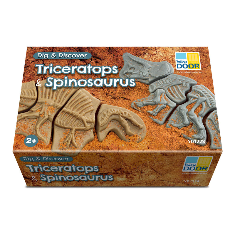 Triceratops & Spinosaurus Dig & Discover