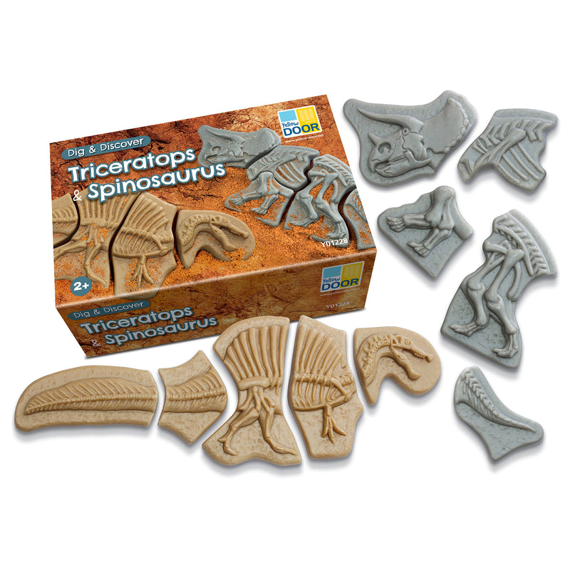 Triceratops & Spinosaurus Dig & Discover
