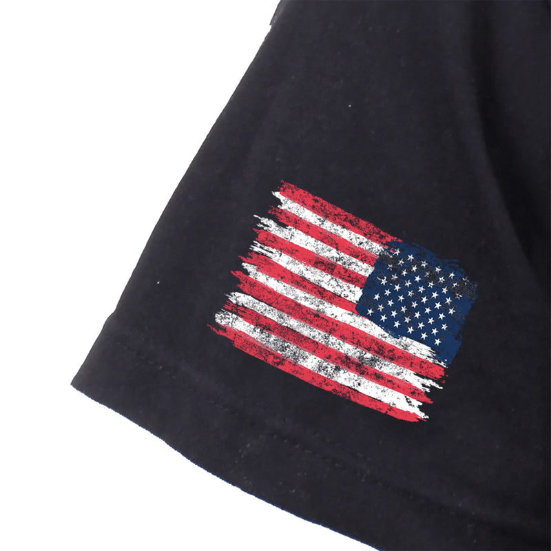 Rothco US Flag Bearded Skull T-Shirt - Black