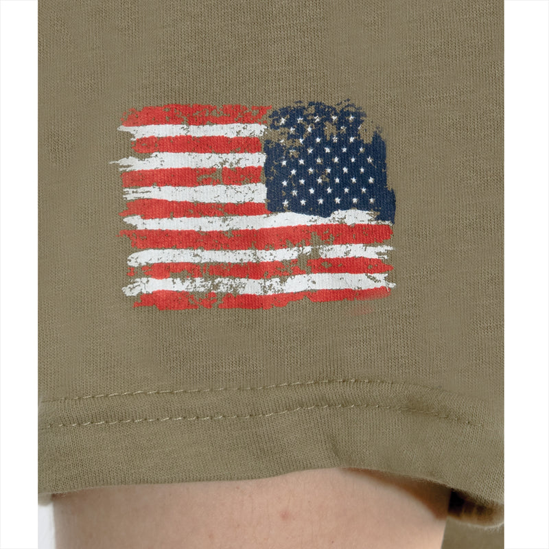Rothco US Flag Bearded Skull T-Shirt - Black