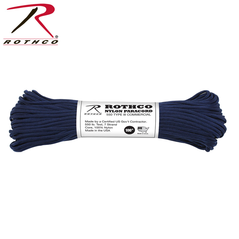 Rothco Nylon Paracord Type III 550 LB 100FT