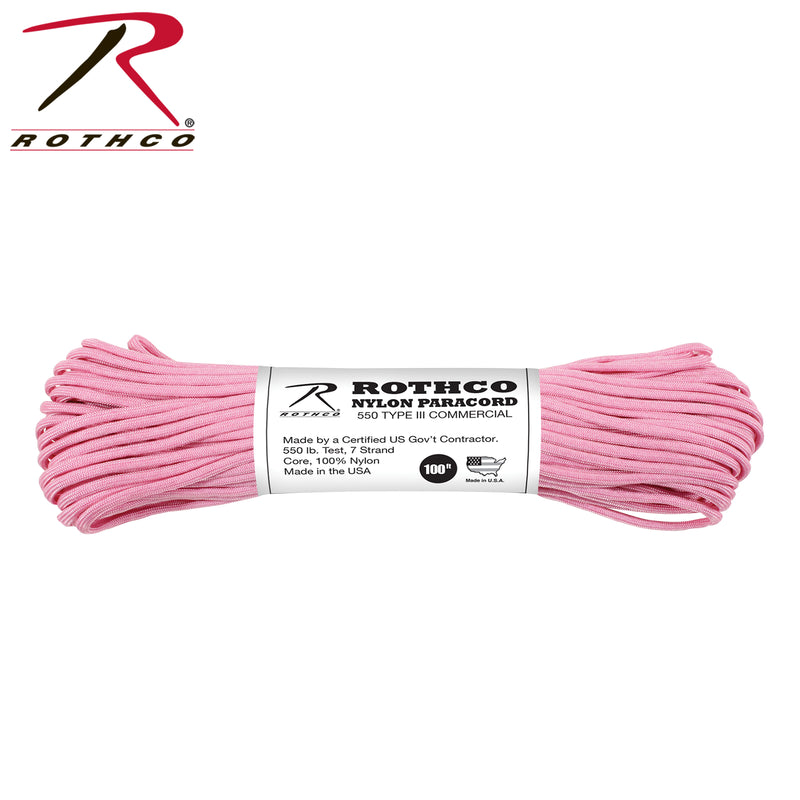 Rothco Nylon Paracord Type III 550 LB 100FT