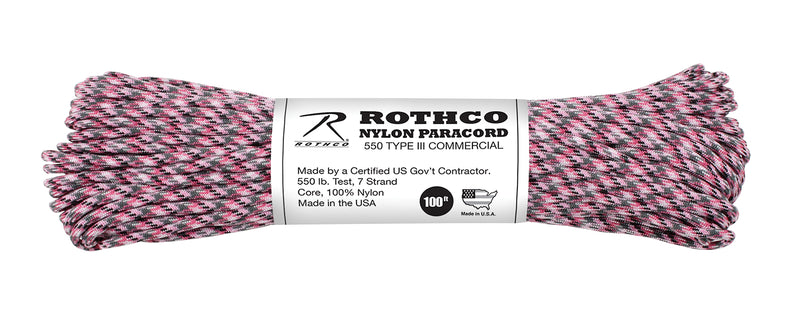 Rothco 550lb Type III Nylon Camo Paracord