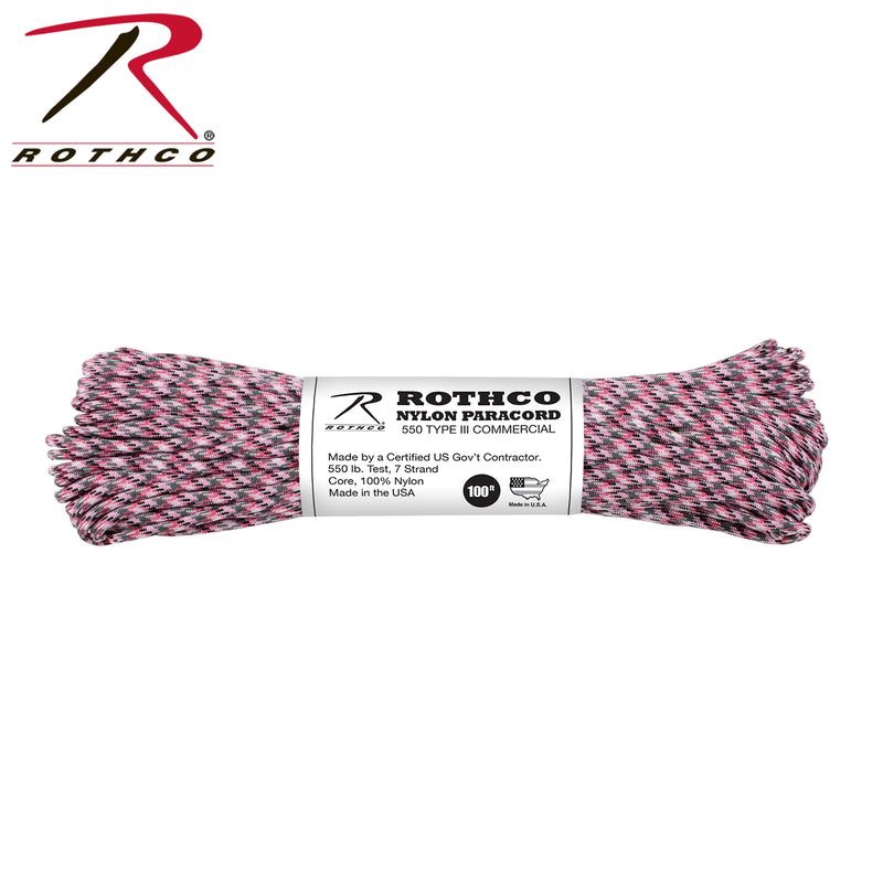 Rothco 550lb Type III Nylon Camo Paracord