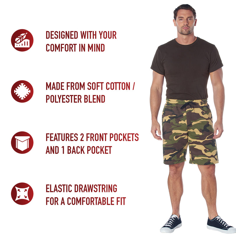 Rothco Camo Sweat Shorts