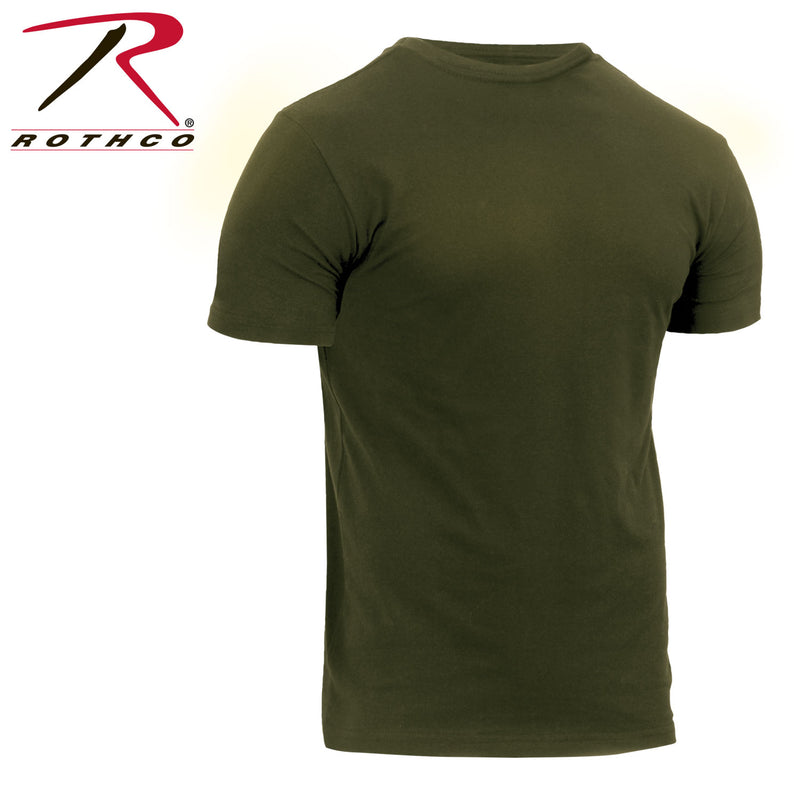 Rothco Athletic Fit Solid Color Military T-Shirt