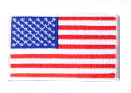 Rothco Iron On / Sew On Embroidered US Flag Patch