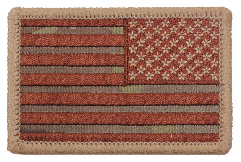 Rothco Iron On / Sew On Embroidered US Flag Patch