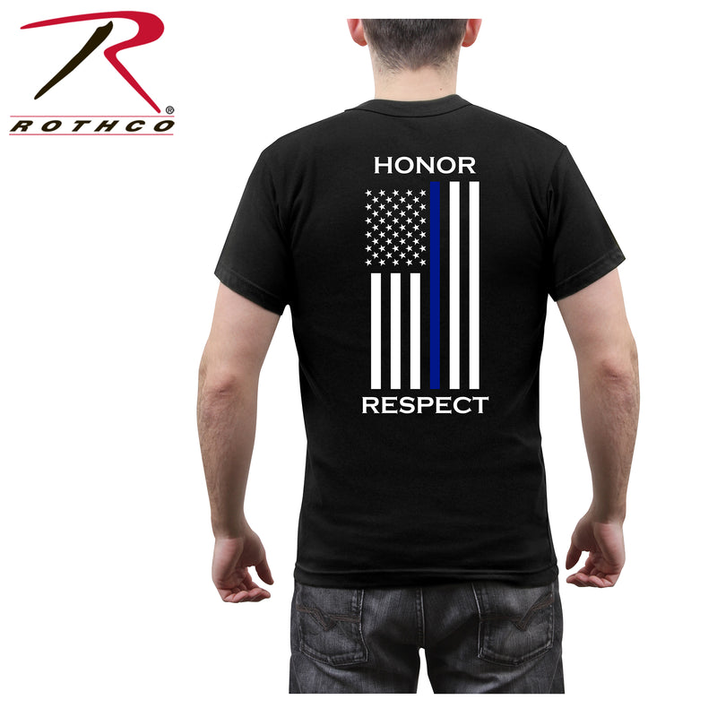 Rothco Thin Blue Line America Map T-Shirt