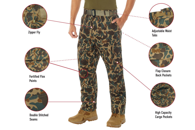 Rothco X Bear Archery Fred Bear Camo Tactical BDU Pants