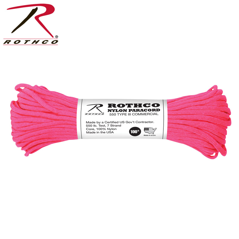 Rothco Nylon Paracord Type III 550 LB 100FT