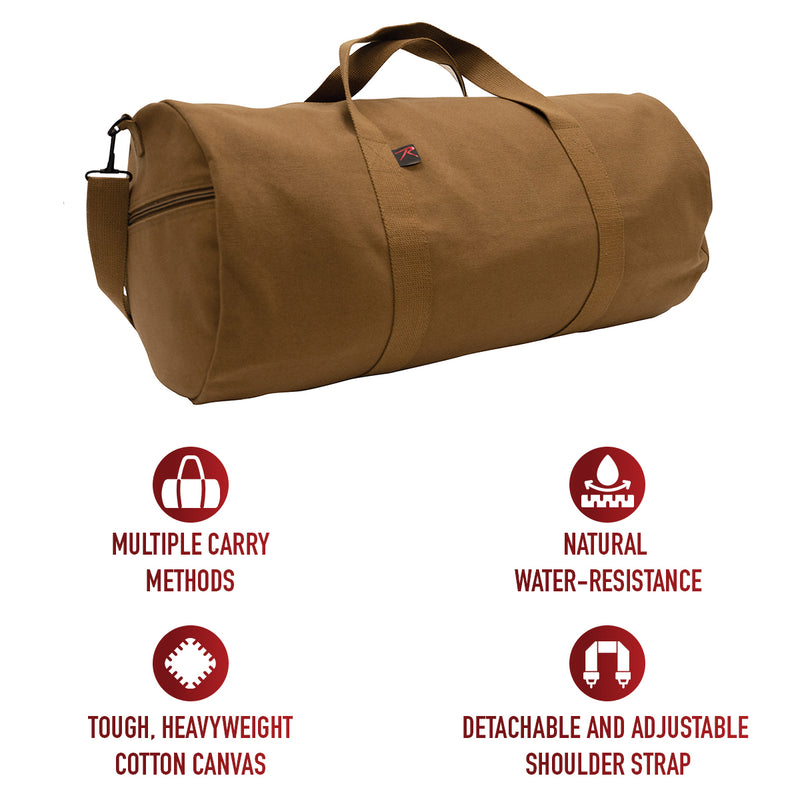 Rothco Canvas Shoulder Duffle Bag - 19 Inch