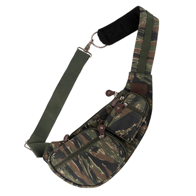 Rothco Crossbody Canvas Sling Bag - Vintage Olive Drab