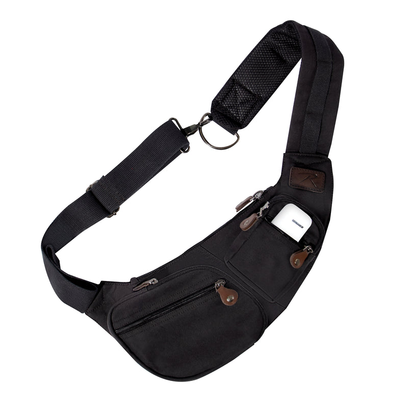 Rothco Crossbody Canvas Sling Bag - Vintage Olive Drab