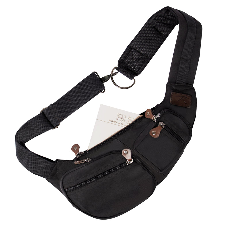 Rothco Crossbody Canvas Sling Bag - Vintage Olive Drab