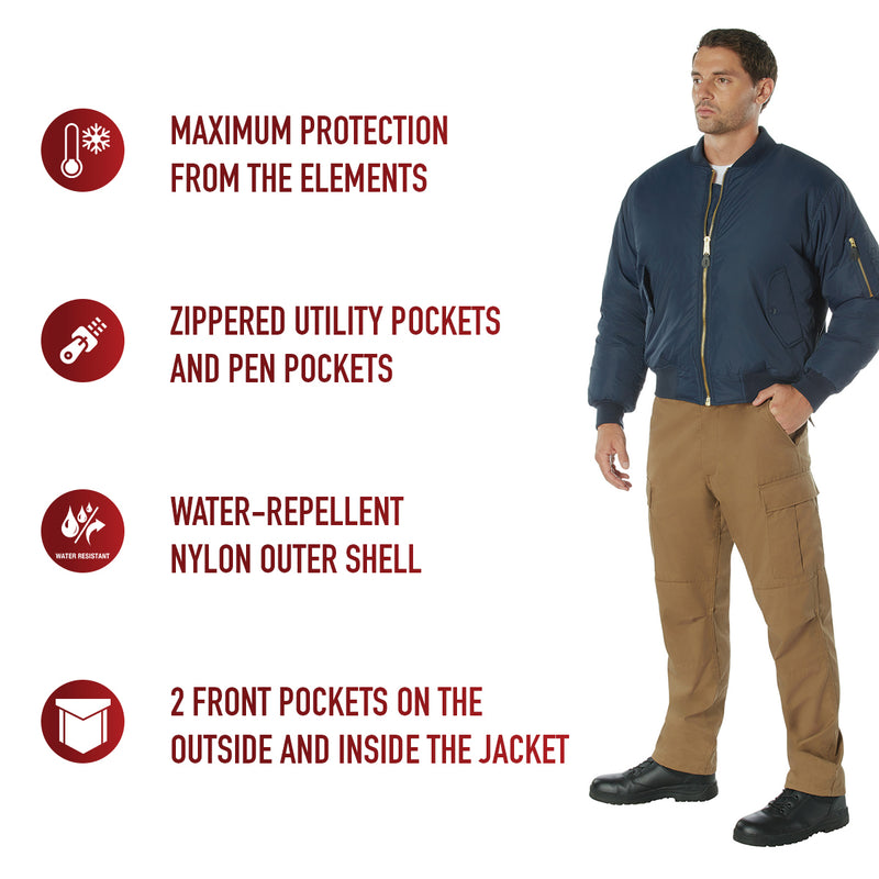 Rothco Enhanced Nylon MA-1 Flight Jacket