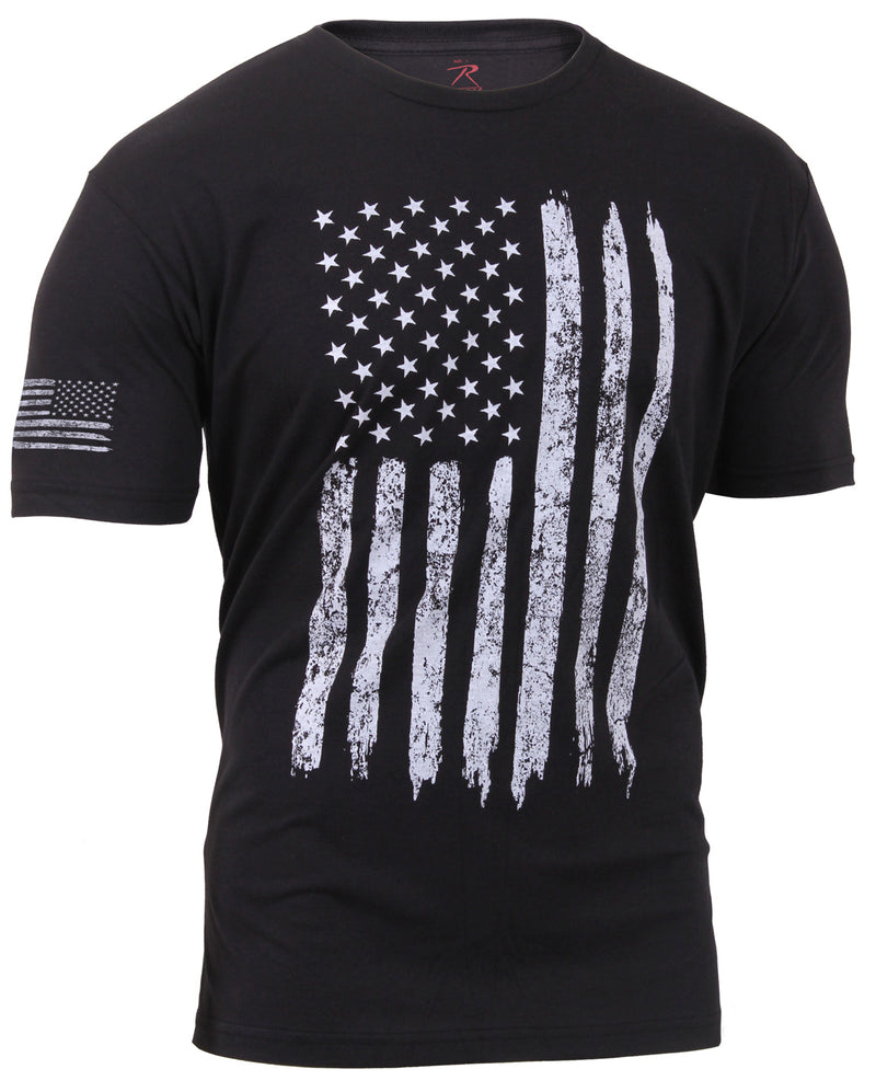 Rothco Distressed US Flag Athletic Fit T-Shirt