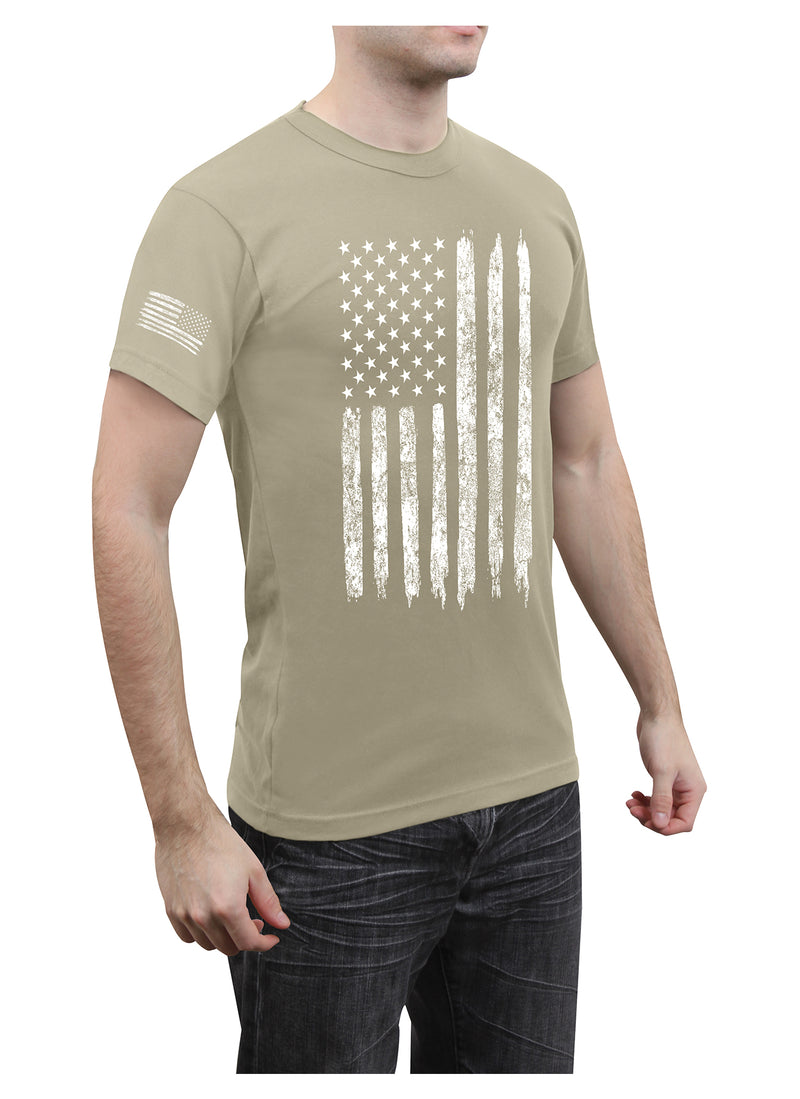 Rothco Distressed US Flag Athletic Fit T-Shirt