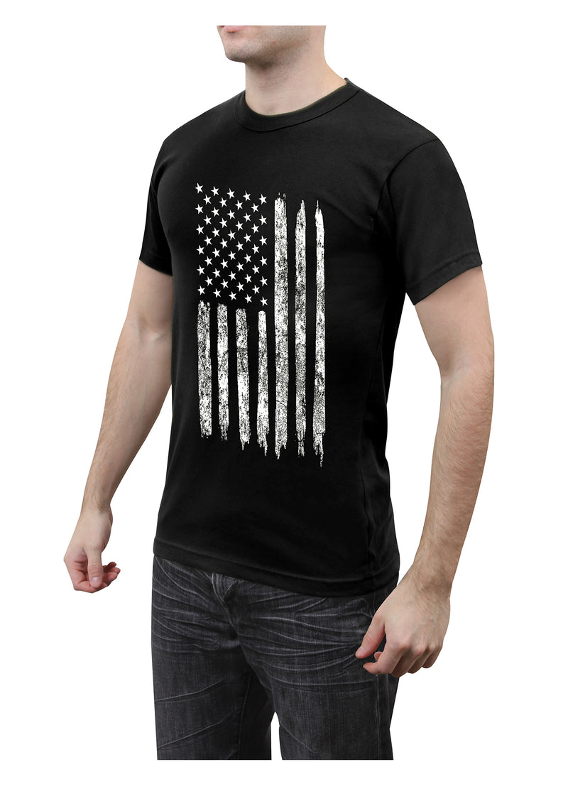 Rothco Distressed US Flag Athletic Fit T-Shirt