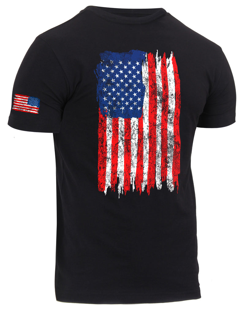 Rothco Distressed US Flag Athletic Fit T-Shirt