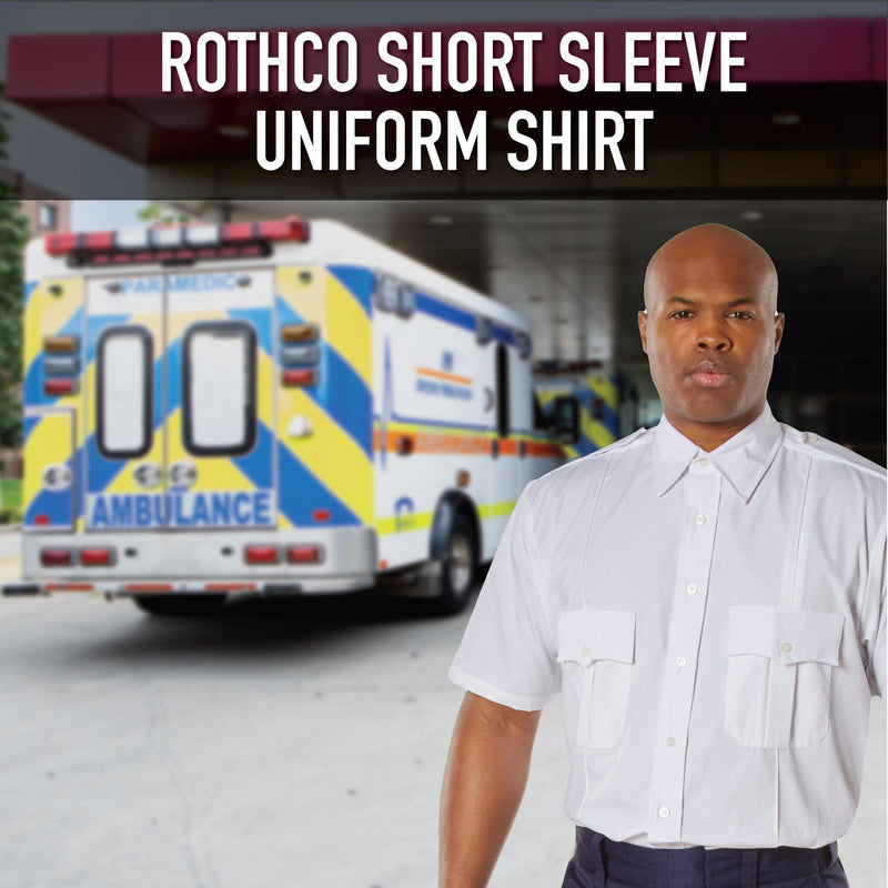 Rothco Short Sleeve Uniform Shirt for Law Enforcement & Security Professionals