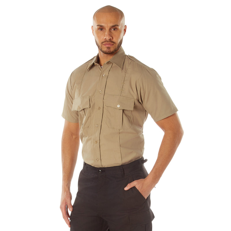 Rothco Short Sleeve Uniform Shirt for Law Enforcement & Security Professionals