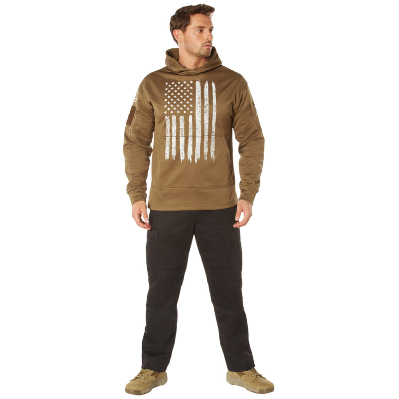 Rothco Distressed US Flag Concealed Carry Hooded Sweatshirt
