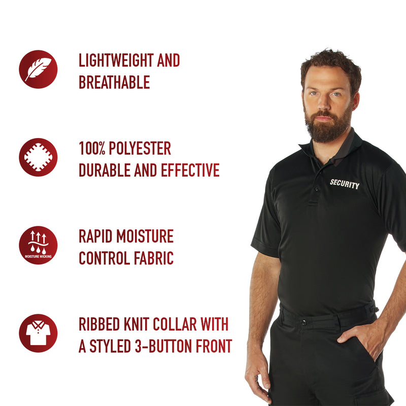 Rothco Moisture Wicking Security Polo Shirt