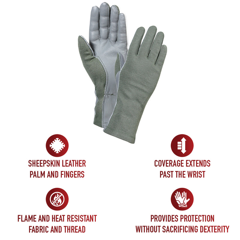 Rothco G.I. Type Flame & Heat Resistant Flight Gloves