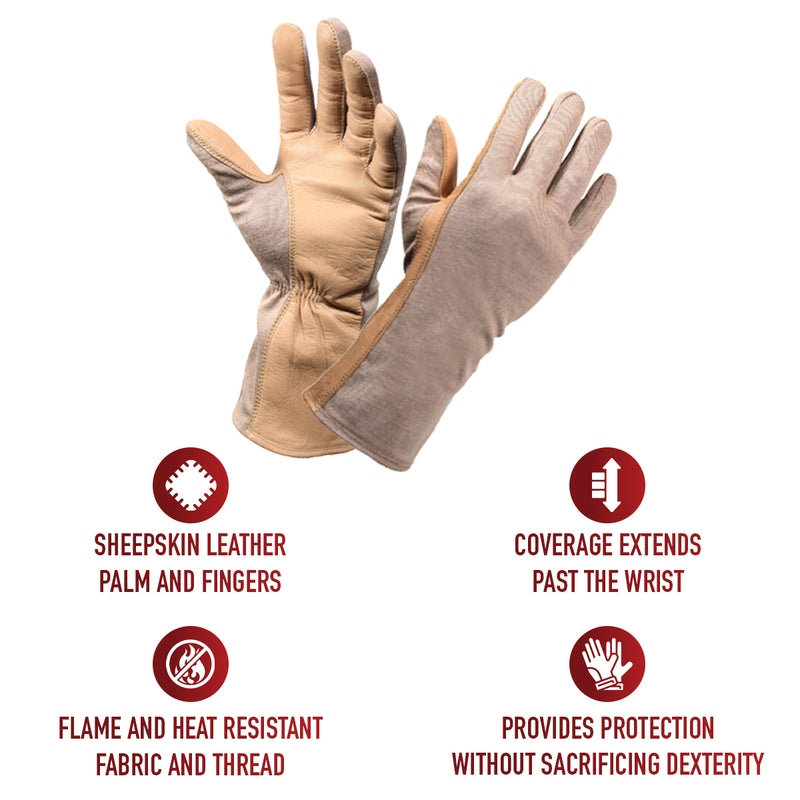 Rothco G.I. Type Flame & Heat Resistant Flight Gloves
