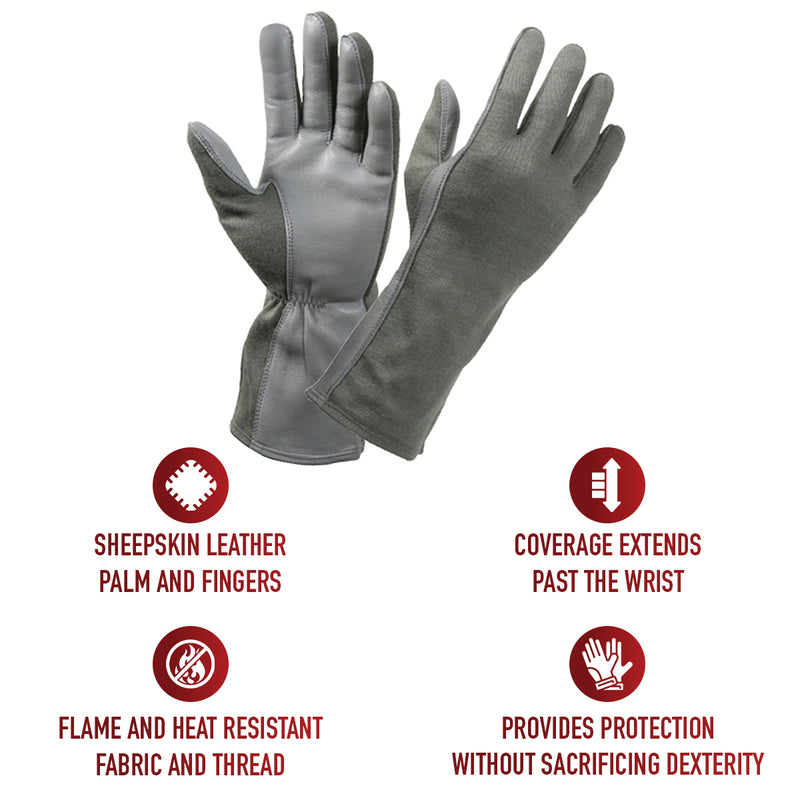 Rothco G.I. Type Flame & Heat Resistant Flight Gloves