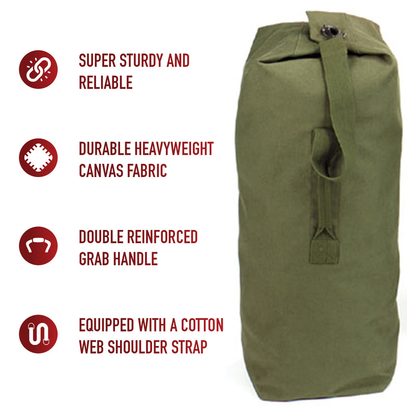 Rothco Heavyweight Top Load Canvas Duffle Bag