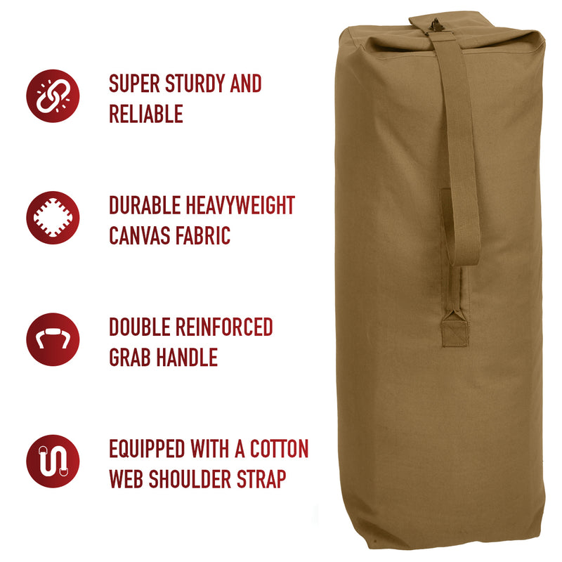 Rothco Heavyweight Top Load Canvas Duffle Bag