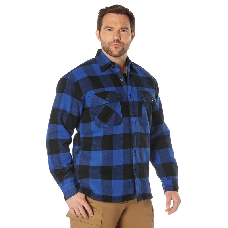 Rothco Extra Heavyweight Buffalo Plaid Sherpa Lined Flannel Shirts