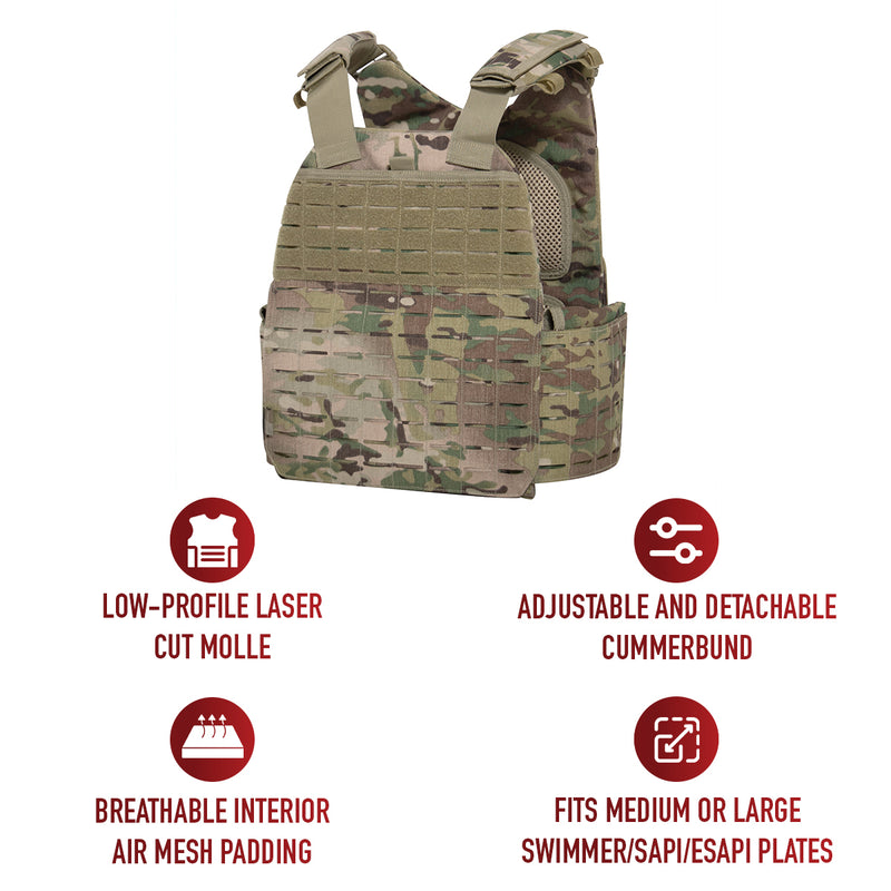 Rothco Laser Cut MOLLE Plate Carrier Vest