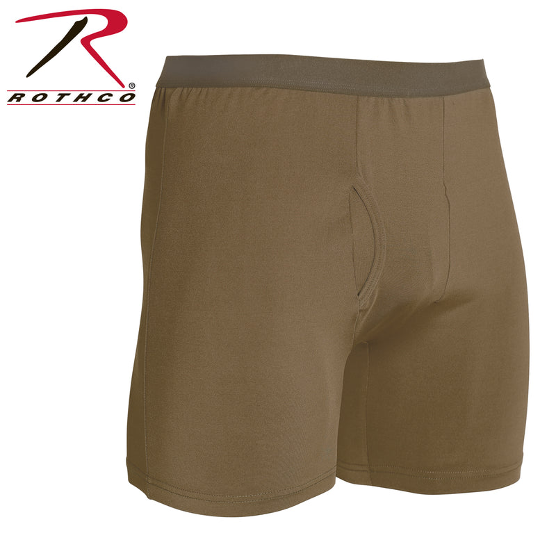 Rothco AR 670-1 Coyote Brown Moisture Wicking Performance Boxer Shorts