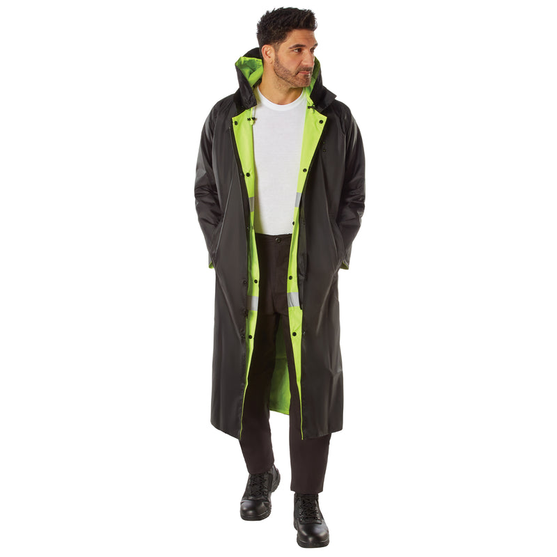 Rothco Hooded Reflective Rain Parka