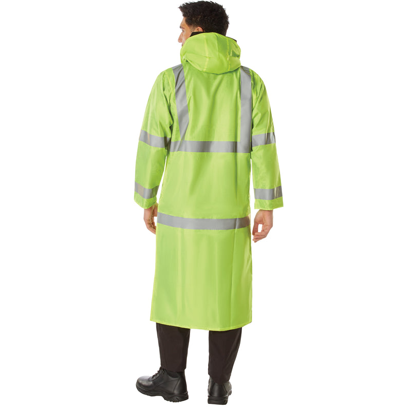 Rothco Hooded Reflective Rain Parka