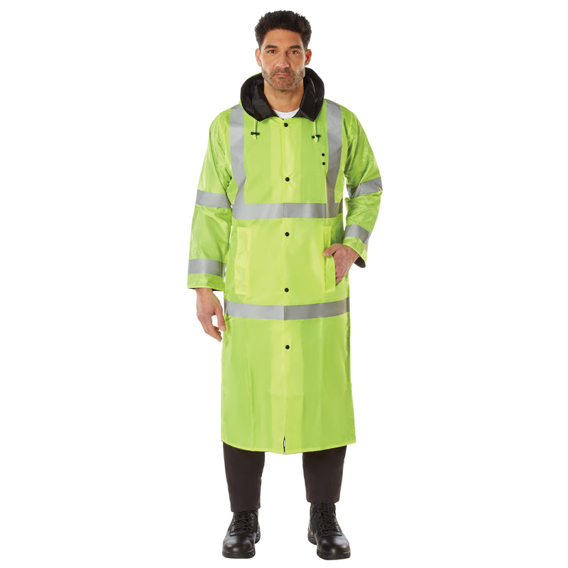 Rothco Hooded Reflective Rain Parka