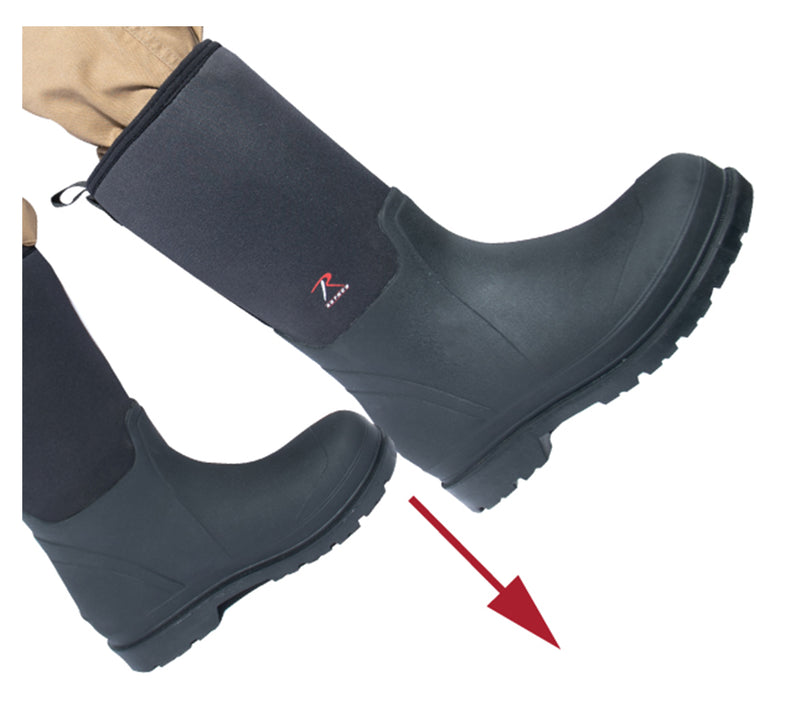 Rothco Waterproof Rubber Boots - Black